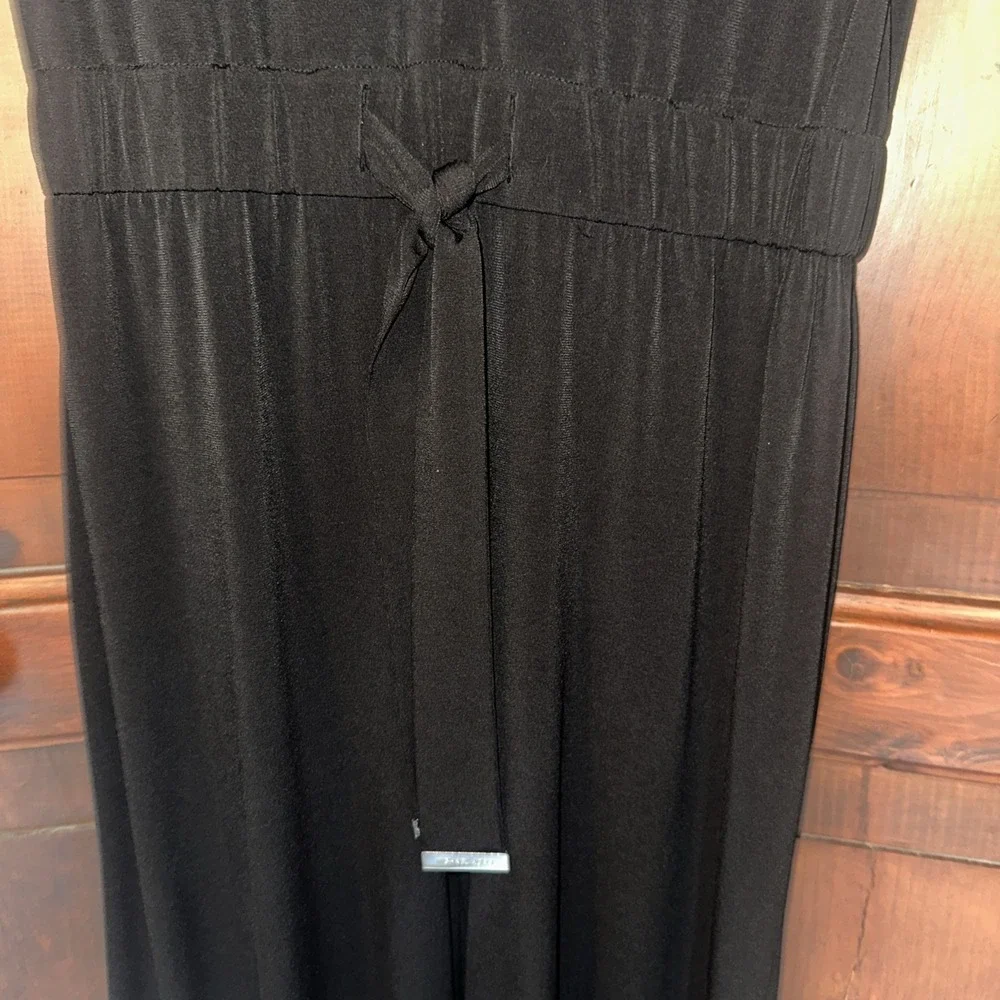 Womens Michael Kors Black Sleeveless Pants Romper  With Belt Tie Lightweight